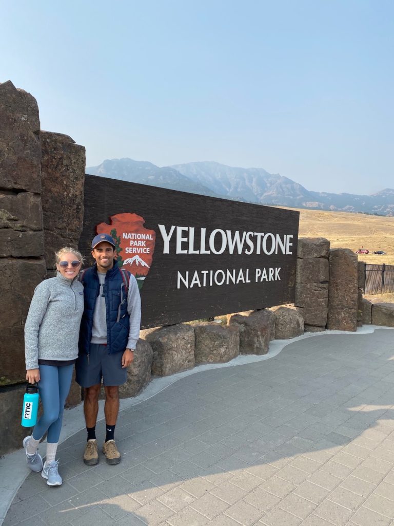 Yellowstone National Park main entrance 