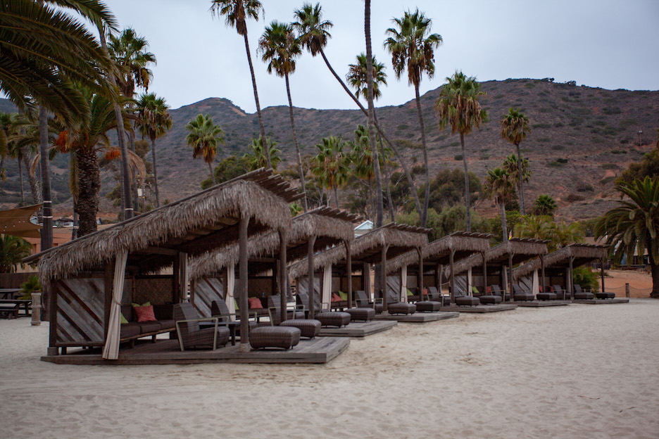 relaxing at the Cabanas on Two Harbors beach is a fun activity to add to your Catalina island itinerary