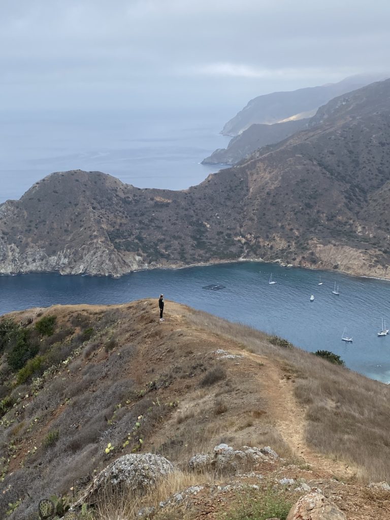 Hiking on Two Harbors beach is a fun activity to add to your Catalina island itinerary