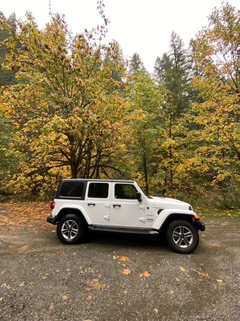 Roadtripping from Seattle in a Jeep Wrangler